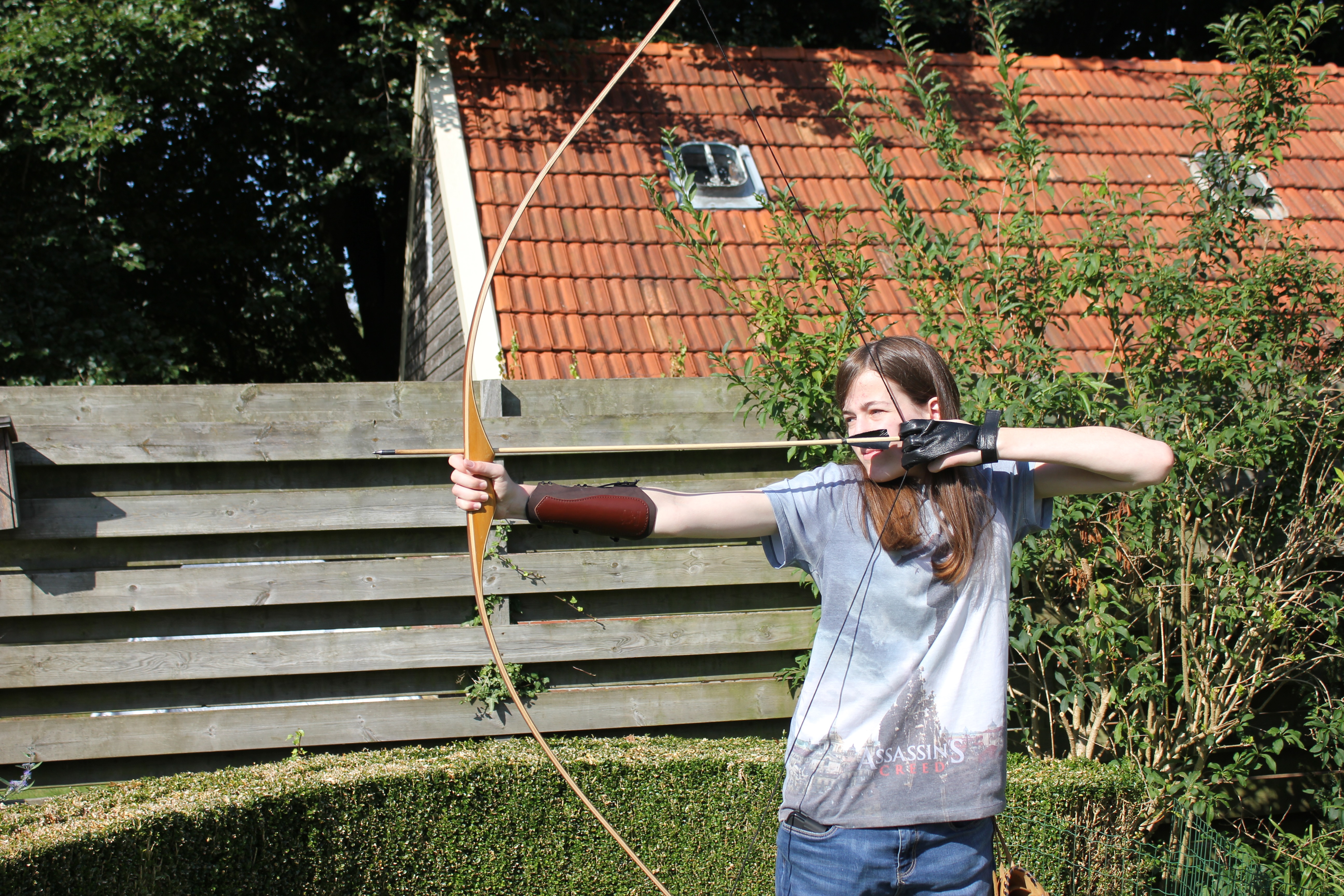 Ik met mijn eigen boog